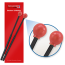Percussion Plus Pp067 Rubber Head Beaters - Hard