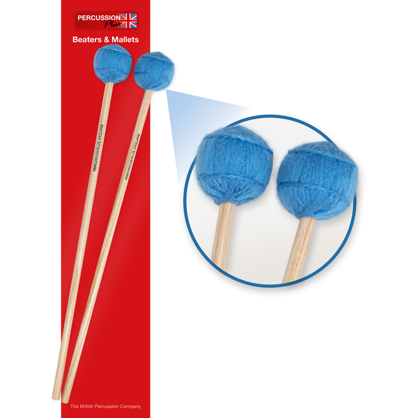 Percussion Plus Pp077 Pair Of Wool Mallets - Soft