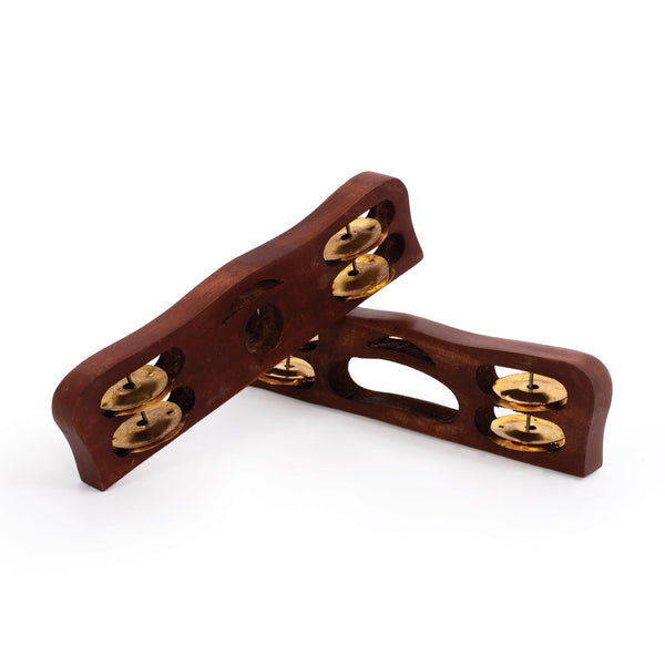 Percussion Plus Pair Of Hard Wood Khartals