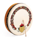 Percussion Plus bodhran 18" Claddagh with bag, tipper and DVD