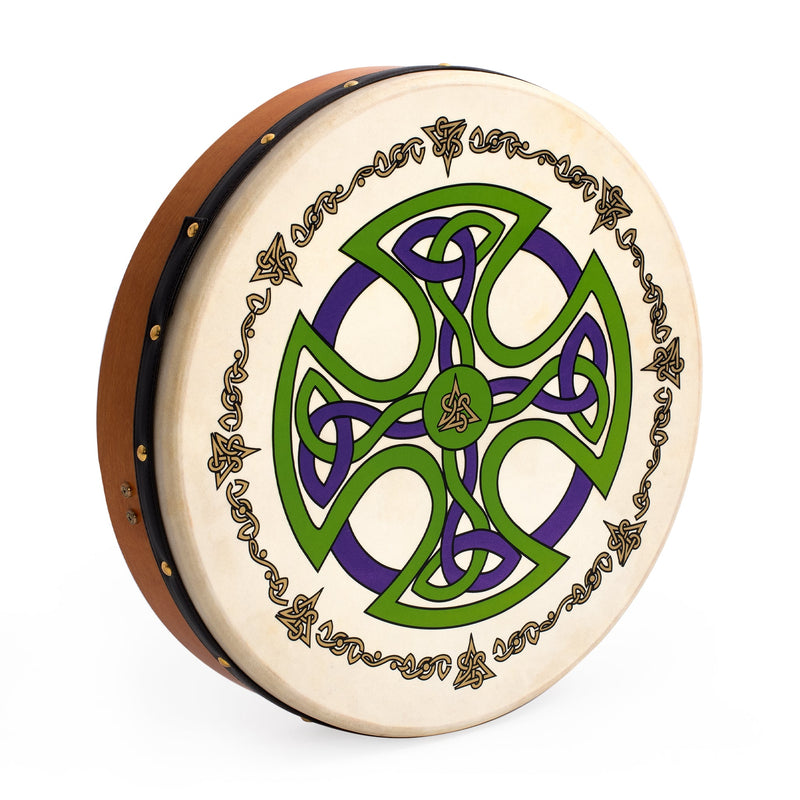Percussion Plus bodhran 18" Brosna Cross with bag, tipper and DVD