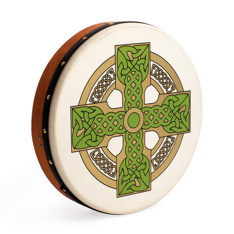 Percussion Plus bodhran 18" Cloghan Cross with bag, tipper and DVD