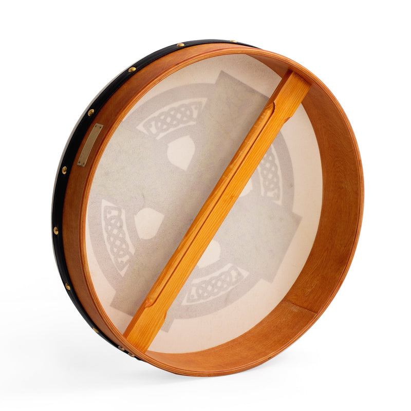 Percussion Plus bodhran 18" Cloghan Cross with bag, tipper and DVD