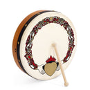Percussion Plus bodhran 12" Claddagh with tipper and DVD