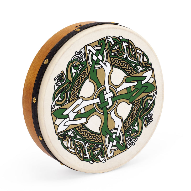 Percussion Plus bodhran 12" Gaelic Cross with tipper and DVD