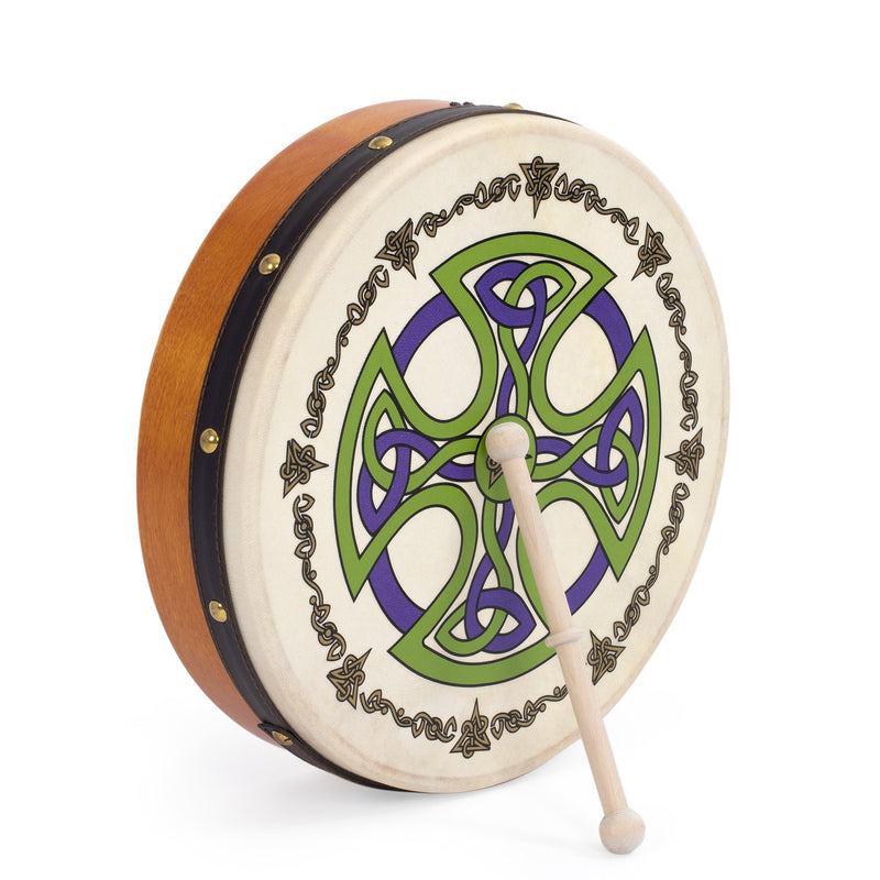 Percussion Plus bodhran 12" Brosna Cross with tipper and DVD