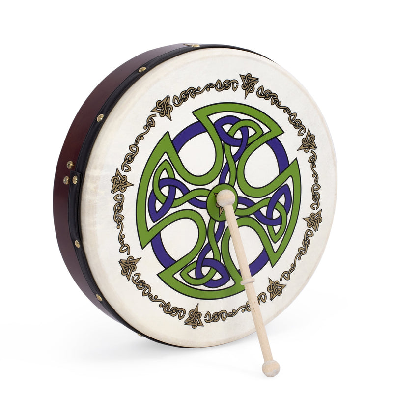 Percussion Plus bodhran 15" Brosna Cross with bag, tipper and DVD