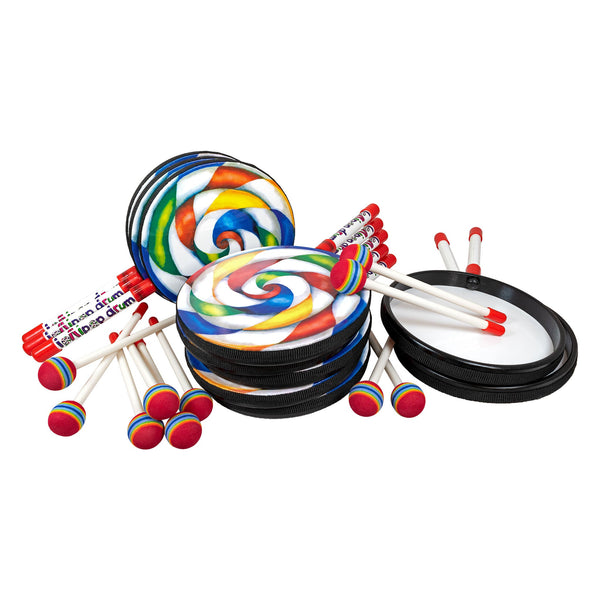 Percussion Plus 8" lollipop drum - pack of 10