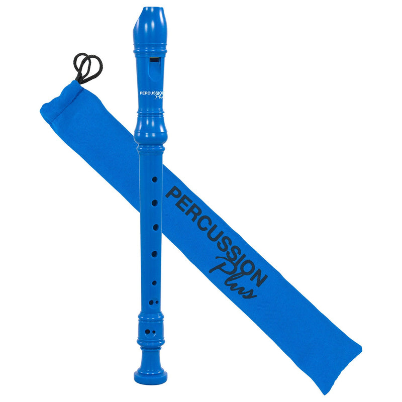 Percussion Plus Descant Recorder - Solid Blue