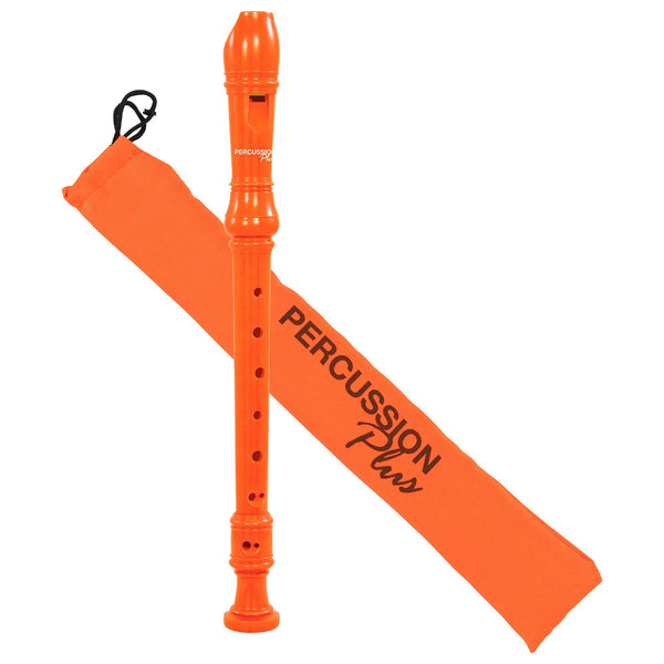 Percussion Plus Descant Recorder - Solid Orange