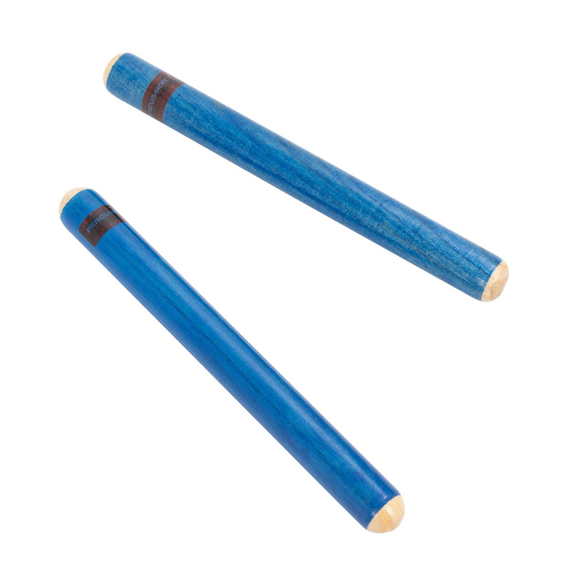 Percussion Plus Claves Pair - Blue