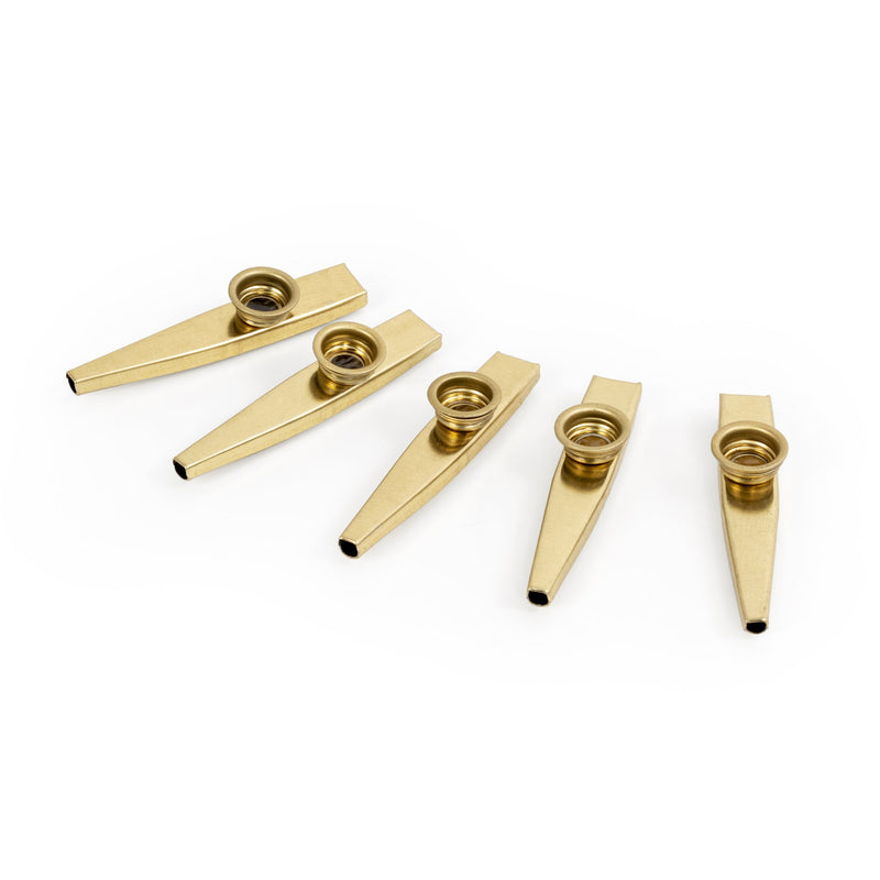 Percussion Plus pack of 5 metal kazoos