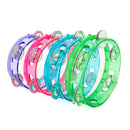 Percussion Plus 6" transparent tambourine - Green