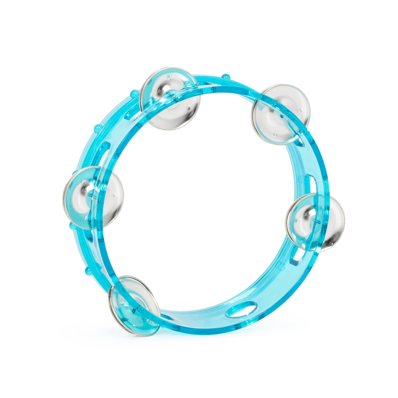 Percussion Plus 6" transparent tambourine - Blue