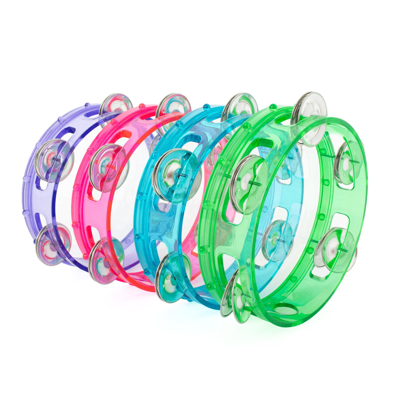 Percussion Plus 6" transparent tambourine - Purple