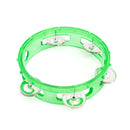 Percussion Plus 6" transparent headless tambourine - Green