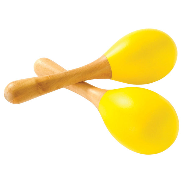 Percussion Plus Wooden Maracitos - Yellow