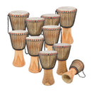 Percussion Plus Ghanaian djembe pack - rope tuned - 10 player pack