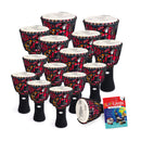 Percussion Plus Slap Djembes - Rope Tuned - 15 Pack