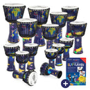 Percussion Plus World Slap Djembe 15 pack - rope tuned