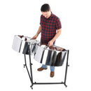 Percussion Plus Import Series Double Second Steel Pans, Chrome Finish