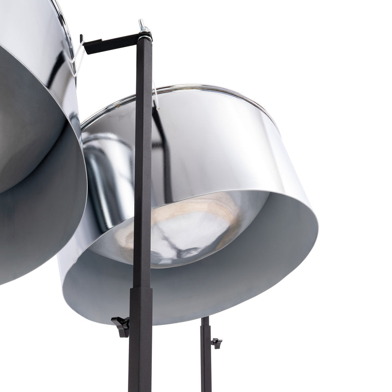 Percussion Plus Import Series Double Second Steel Pans, Chrome Finish