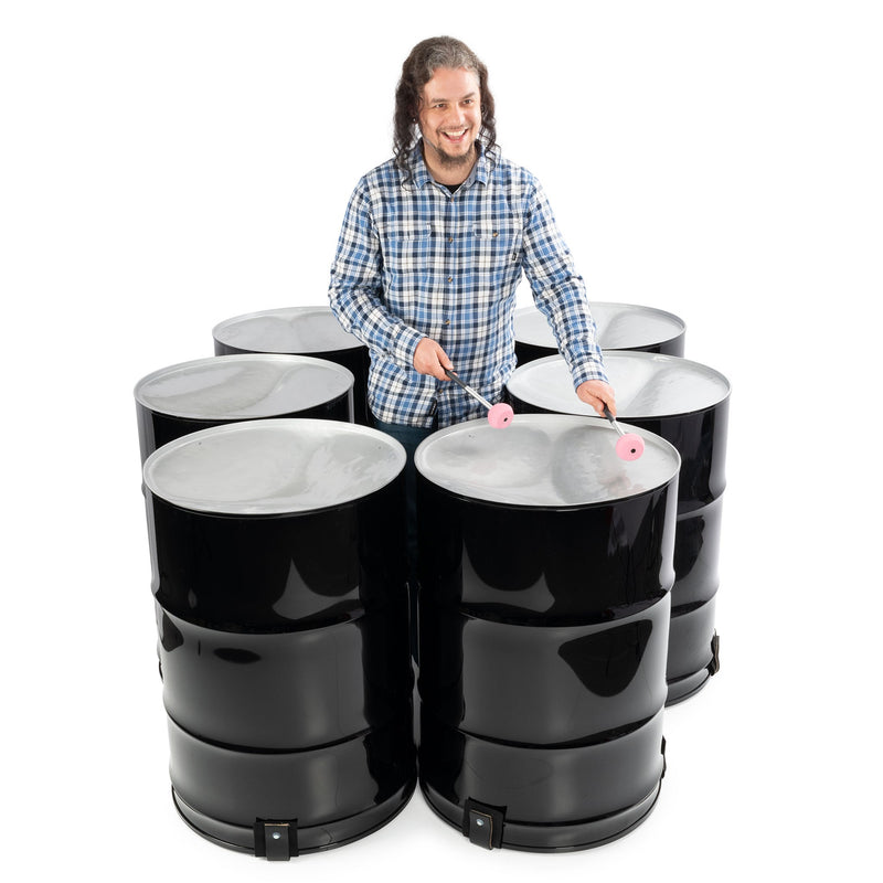 Percussion Plus Import Series Six Bass Steel Pans - Painted Finish