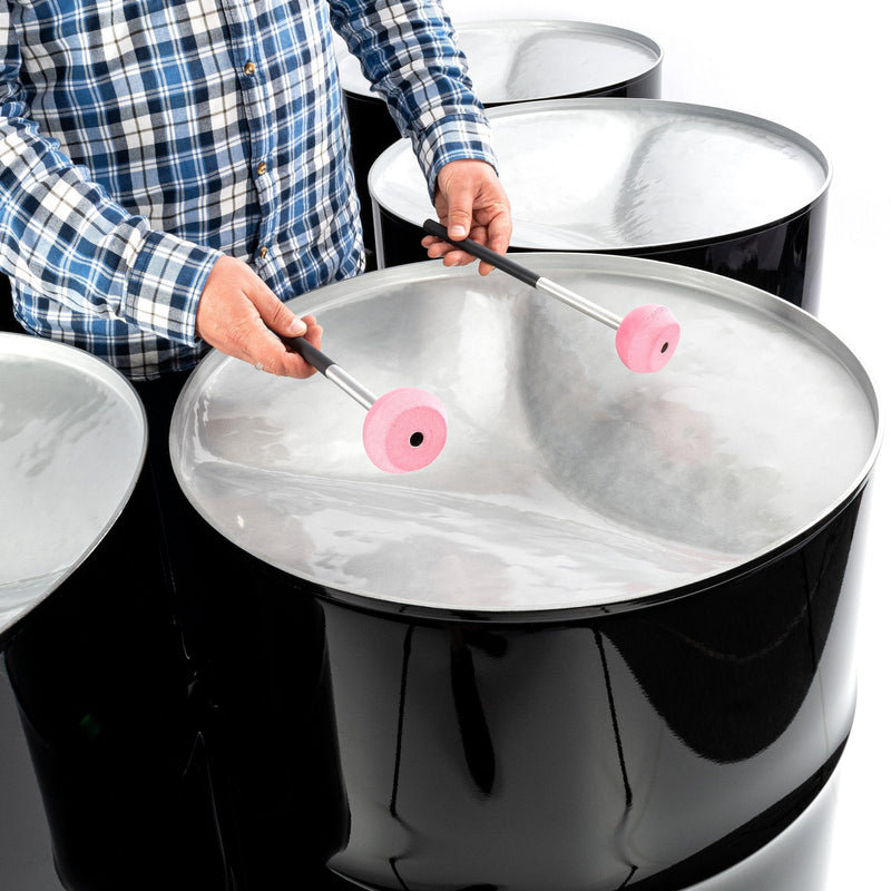Percussion Plus Import Series Six Bass Steel Pans - Painted Finish