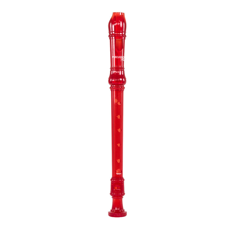 Percussion Plus Descant Recorder - Transparent Red