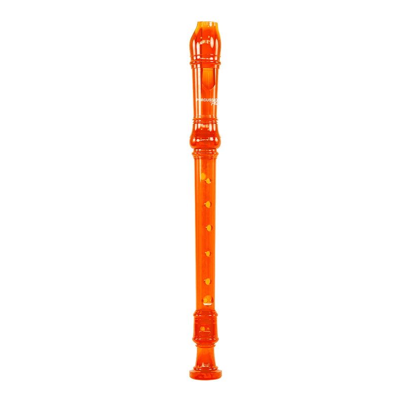 Percussion Plus Descant Recorder - Transparent Orange