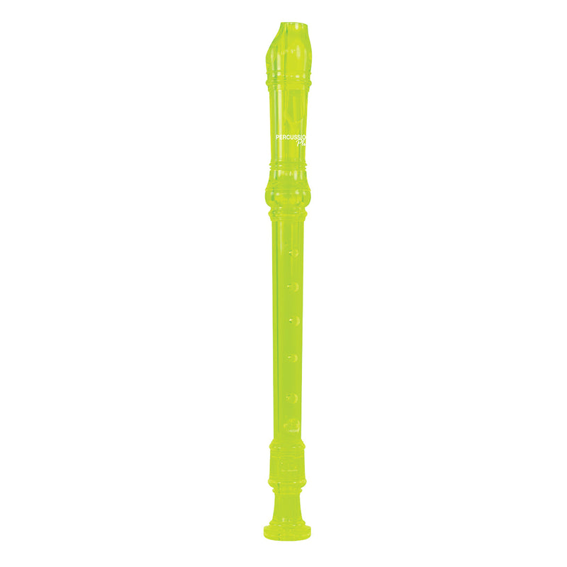 Percussion Plus Descant Recorder - Transparent Green