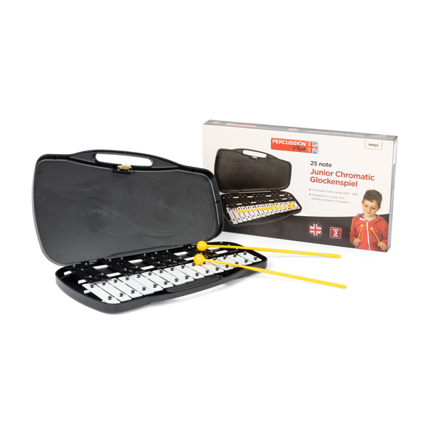 Percussion Plus 25 note chromatic junior glockenspiel - Black