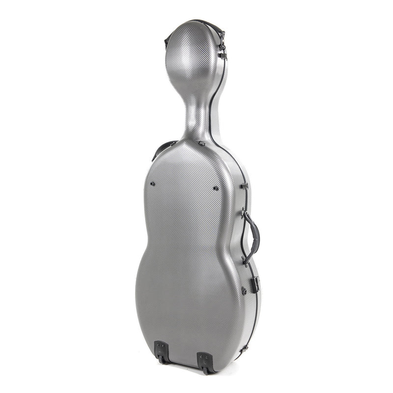 Gewa Pure Rolly polycarbonate cello case with wheels - Grey