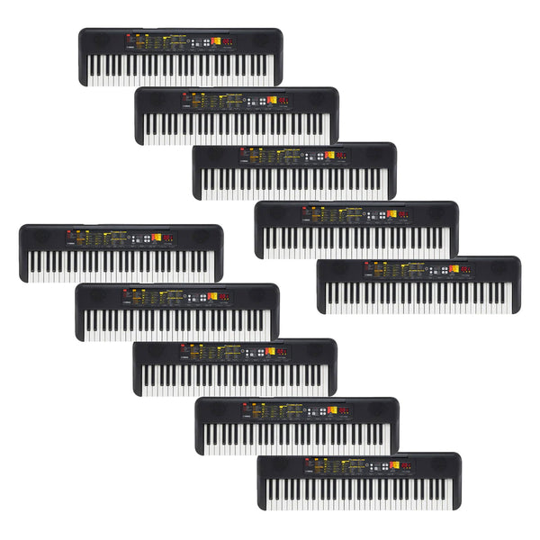10 pack of Yamaha PSRF52 portable keyboards