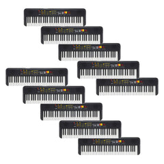 10 pack of Yamaha PSRF52 portable keyboards