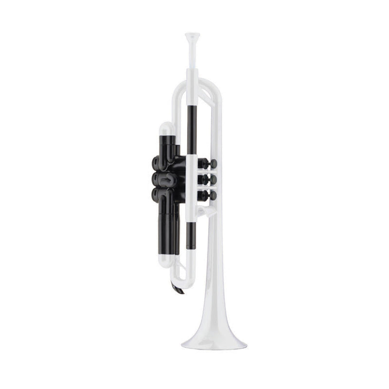 Ptrumpet Plastic B♭ Trumpet Outfit - White