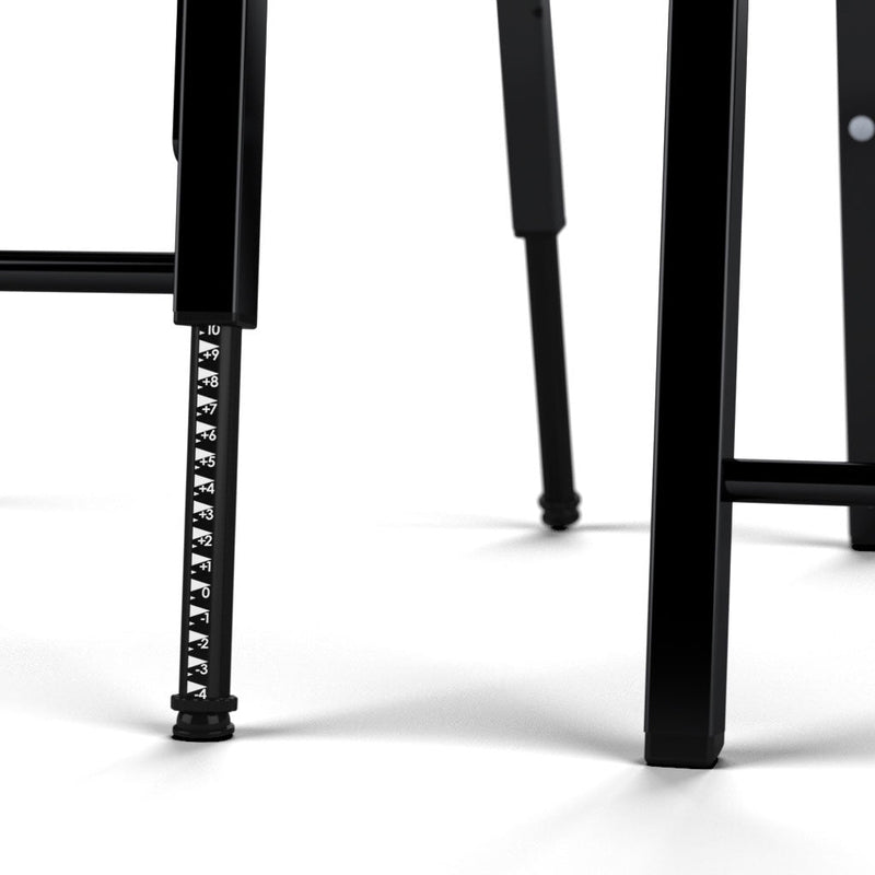 Rat Double Bass Stool With Back And Adjustable Legs