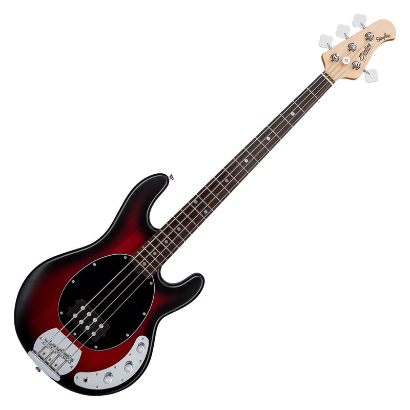 SUB by Sterling StingRay RAY4 bass guitar - Ruby Red Burst Satin