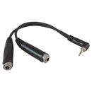 Roxtone 3.5Mm Right Angle Stereo Plug To 2 X 6.3Mm Stereo Sockets