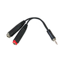 Roxtone 3.5Mm Stereo Plug To 2 X 6.3Mm Stereo Sockets Splitter
