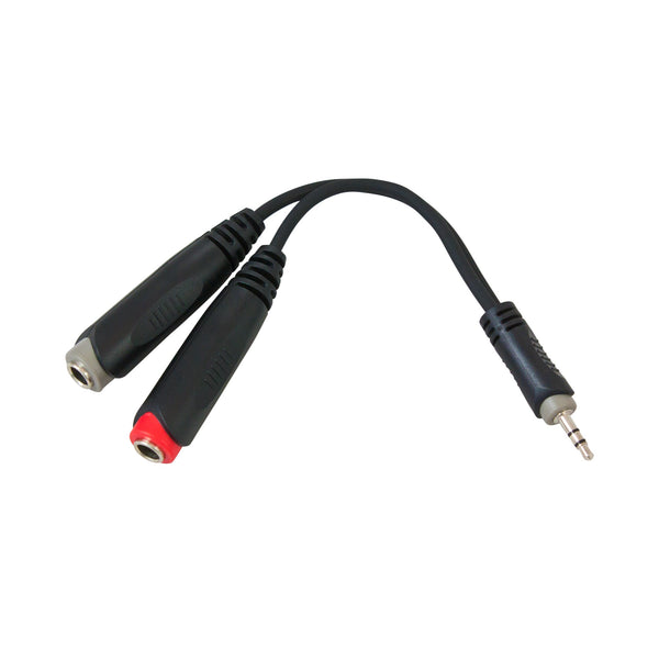 Roxtone 3.5Mm Stereo Plug To 2 X 6.3Mm Stereo Sockets Splitter