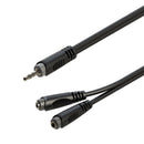 Roxtone 3.5Mm Stereo Plug To 2 X 3.5Mm Stereo Sockets Splitter