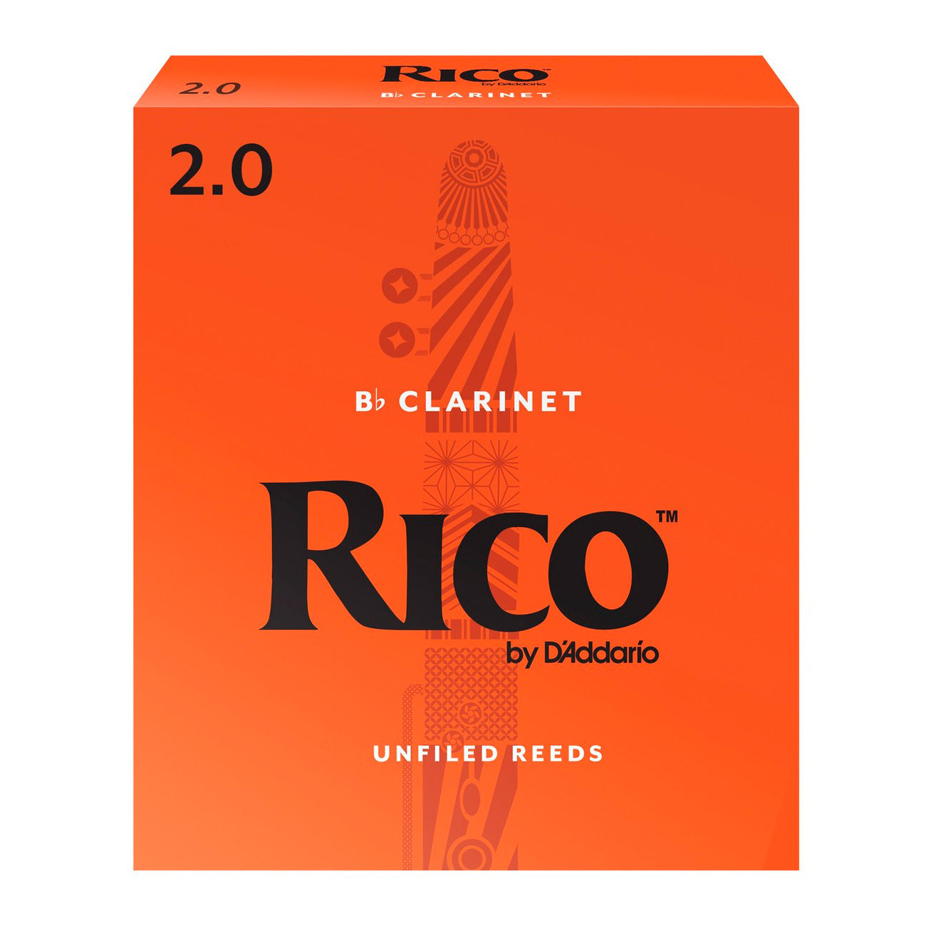 Rico box of 250 x Bb clarinet reeds - 2.0