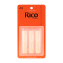 Rico card of 3 x Bb clarinet reeds - 2.0