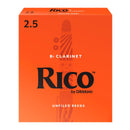 Rico Orange box of 50 x Bb clarinet reeds - 2.5