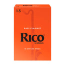 Rico box of 10 Bb bass clarinet reeds - 1.5 (box of 10)
