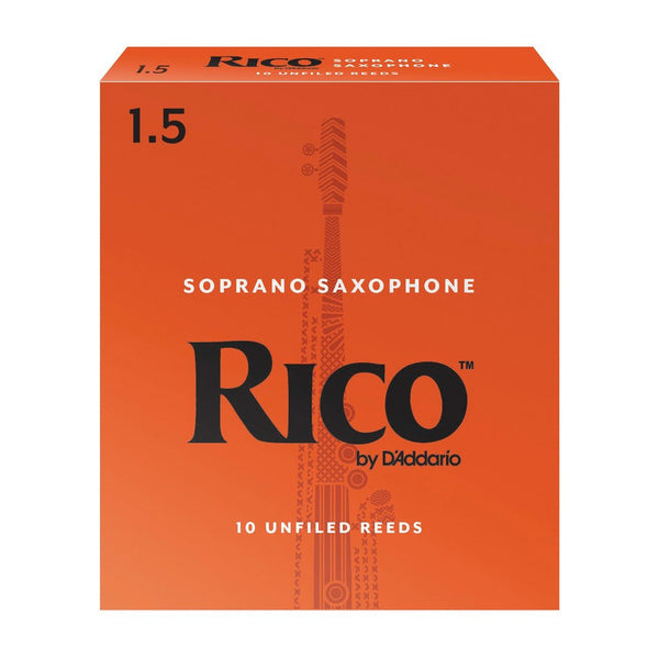 Rico box of 10 Bb soprano saxophone reeds - 1.5 (box of 10)