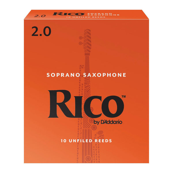 Rico box of 10 Bb soprano saxophone reeds - 2.0 (box of 10)