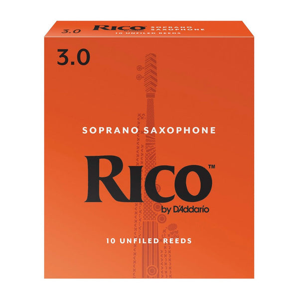 Rico box of 10 Bb soprano saxophone reeds - 3.0 (box of 10)