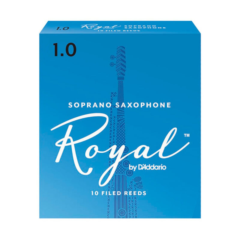 Rico Royal box of 10 Bb soprano saxophone reeds - 1.0 (box of 10)